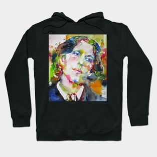 OSCAR WILDE watercolor portrait .9 Hoodie